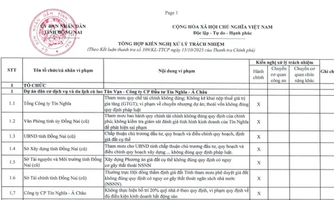 Tín Nghĩa chưa kê khai 535 tỷ VAT: Vì sao Đồng Nai phải yêu cầu xử lý gấp?